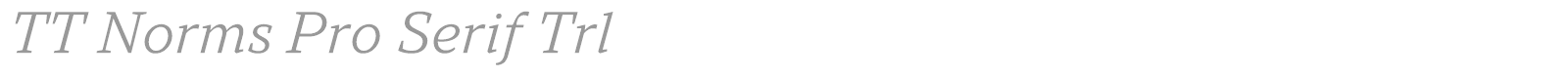 TT Norms Pro Serif font preview